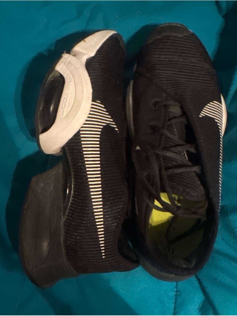 Nike Zoom vaperfly Black Athletic Sneakers with White Accent